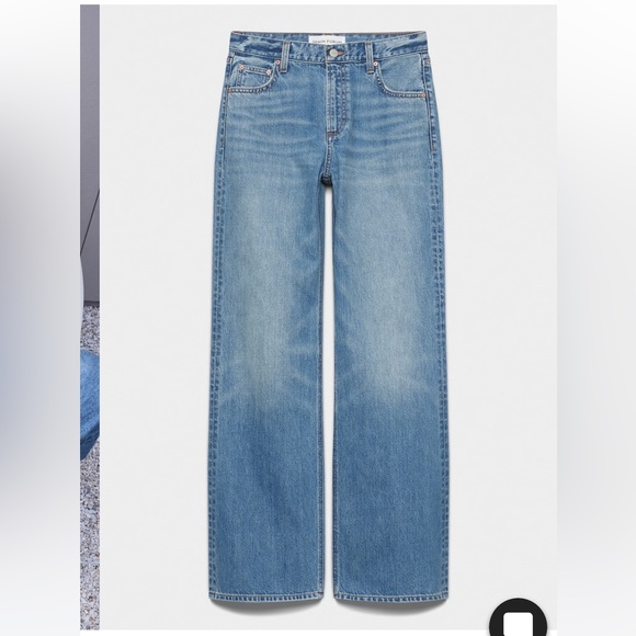 Denim Forum Blue Flare & Wide Leg Jeans - Picture 2 of 9